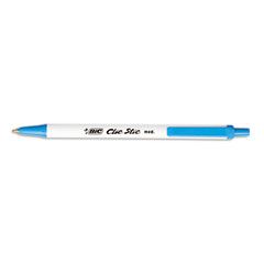 BIC Clic Stic Ballpoint Retractable Pen, Blue Ink, Medium, Dozen BICCSM11BE