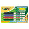 BIC Great Erase Grip Dry Erase Markers, Fine Point, Assorted, 4/Set BICGDEP41ASST