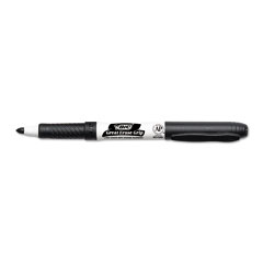 BIC Great Erase Grip Dry Erase Markers, Fine Point, Black, Dozen BICGDE11BK