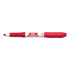 BIC Great Erase Grip Dry Erase Markers, Fine Point, Red, Dozen BICGDE11RD