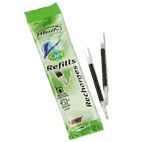 BIC Refill for Gel Roller Ball, Medium, Black Ink, 2/Pack BICRRLCP21BK