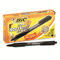 BIC Soft Feel Ballpoint Retractable Pen, Black Ink, Fine, Dozen BICSCSF11BK