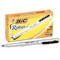 BIC Triumph 537r Roller Ball Pen, Gray Barrel, Blue Ink, Fine Point, 0.70 mm BICRM11BE
