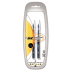 BIC Triumph Roller Ball Refill, 0.7 mm, Black BICRRT7P21BK