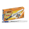 BIC Ultra Round Stic Grip Ballpoint Stick Pen, Blue Ink, Medium, Dozen BICGSMG11BE