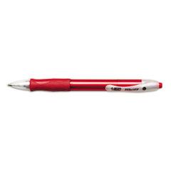 BIC Velocity Ballpoint Retractable Pen, Red Ink, Medium, Dozen BICVLG11RD