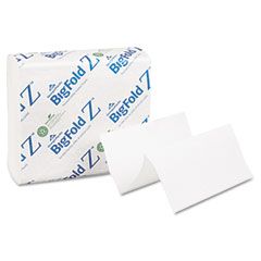 BigFold Z C-Fold Replacement Paper Towels, 8 x 11, White, 260/Pack, 10/Carton GEP20885