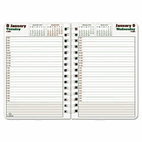 Blueline Blueline DuraGlobe Daily Planner, Hard Cover, 8 x 5, Black, 2013 REDC21041T