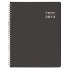 Blueline Blueline DuraGlobe Monthly Planner, Flex Cover, 11 x 8-1/2, Black, 2012-2014 REDC23581T