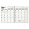 Blueline Blueline DuraGlobe Monthly Planner, Flex Cover, 8-7/8x7-1/8, Red/Wht, 2012-2014 REDC230F83T