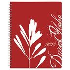 Blueline Blueline DuraGlobe Monthly Planner, Flex Cover, 8-7/8x7-1/8, Red/Wht, 2012-2014 REDC230F83T