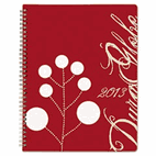 Blueline Blueline DuraGlobe Weekly Planner, Flex Cover, 11 x 8-1/2, Red/White, 2013 REDC225F83T