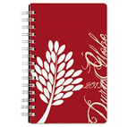 Blueline Blueline DuraGlobe Weekly Planner, Flex Cover, 8 x 5, Red/White, 2013 REDC215F83T