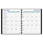 Blueline Blueline MiracleBind 17-Month Planner, Hard Cover, 11 x 9-1/16, Black, 2011-2012 REDCF1512C81