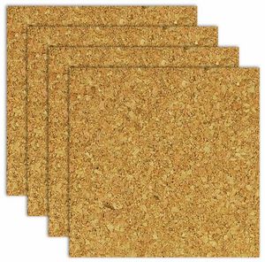 Board Dudes 6" x 6" Light Cork Tiles 4-Pack (CXP78)