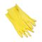 Boardwalk Flock-Lined Latex Cleaning Gloves, Large, Yellow, Dozen BWK242L
