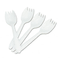 Boardwalk Mediumweight Polypropylene Cutlery, Spork, White, 1000/Carton BWKYFWQW