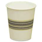 Boardwalk Paper Hot Cups, 10 oz., Blue & Tan, 20 Bags of 50, 1000/Carton BWK10SQHOTCUP