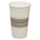 Boardwalk Paper Hot Cups, 16 oz., Blue/Tan, 20 Bags of 50, 1000/Carton BWK16HOTCUP