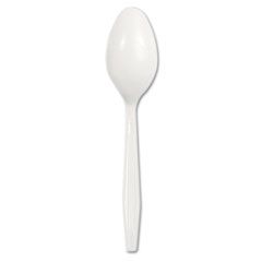 Boardwalk Plastic Tableware, Heavy Mediumweight, Teaspoon, White, 1000/Carton BWKCTSPOON