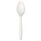 Boardwalk Plastic Tableware, Heavy Mediumweight, Teaspoon, White, 1000/Carton BWKCTSPOON