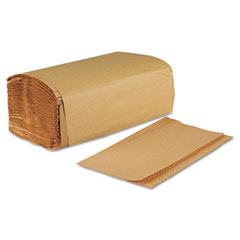 Boardwalk Singlefold Paper Towels, Brown, 9 x 9 9/20, 250/Pack, 16/Carton BWK6210