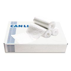 Boardwalk Waste Can Liners, 60 gal, 38x 58, 0.6 mil, White, 25 Bags/Roll, 4 Rolls/Carton BWK3858EXH