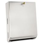 Bobrick Surface-Mounted Paper Towel Dispenser,10 3/4 x 4 x 14, Satin Stainless Steel BOB262