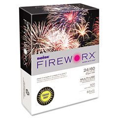 Boise FIREWORX Colored Paper, 24lb, 8-1/2 x 11, Lemon Zest, 500 Sheets/Ream CASMP2241LN
