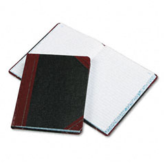 Boorum & Pease Record/Account Book, Record Rule, Black/Red, 300 Pages, 9 5/8 x 7 5/8 ESS38300R