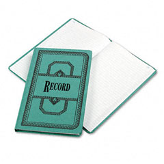 Boorum & Pease Record/Account Book, Record Rule, Blue, 300 Pages, 12 1/8 x 7 5/8 ESS66300R