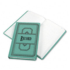 Boorum & Pease Record/Account Book, Record Rule, Blue, 500 Pages, 12 1/8 x 7 5/8 ESS66500R