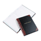 Boorum & Pease Visitor Register Book, Black/Red Hardcover, 150 Pages, 14 1/8 x 10 7/8 ESS806