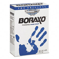 Boraxo Powdered Original Hand Soap, Unscented Powder, 5lb Box DPR02203EA