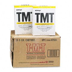 Boraxo TMT Powdered Hand Soap, Unscented Powder, 5lb Box, 10/Carton DPR02561CT