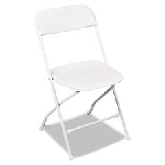 Bridgeport Stack Rental Folding Chair, Resin, White, 4/Carton CSC60672WHT4