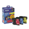 Brother LC653PKS (LC-65) High-Yield Ink, 900 Page-Yield, 3/Pack, Cyan; Magenta; Yellow BRTLC653PKS
