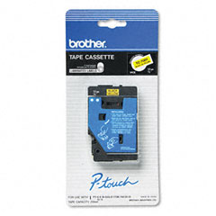 Brother P-Touch TC Tape Cartridge for P-Touch Labelers, 1/2w, Black on Yellow BRTTC7001