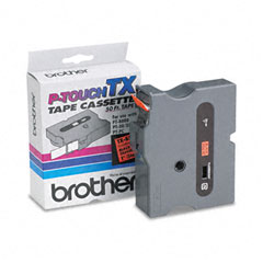 Brother P-Touch TX Tape Cartridge for PT-8000, PT-PC, PT-30/35, 1w, Black on Fluorescent Orange BRTTXB511