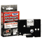 Brother P-Touch TZ Extra-Strength Adhesive Laminated Labeling Tape, 1/2w, White on Clear BRTTZES135