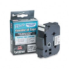 Brother P-Touch TZ Flexible Tape Cartridge for P-Touch Labelers, 1in x 26.2ft, Black on White BRTTZEFX251