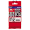 Brother P-Touch TZe Extra-Strength Adhesive Laminated Labeling Tape, 3/4w, Black on Clear BRTTZES141
