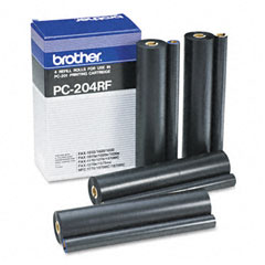 Brother PC204RF Thermal Transfer Refill Roll, Black, 4/Pack BRTPC204RF