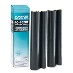 Brother PC402RF Thermal Transfer Refill Roll, Black, 2/Pack BRTPC402RF