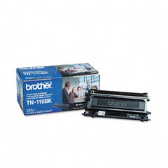 Brother TN110BK Toner, 2500 Page-Yield, Black BRTTN110BK