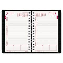 Brownline Brownline DuraFlex Daily Planner, 5 x 8, Black, 2012 REDCB634VBLK