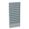 Buddy Products Adjustable 11- Or 22-Pocket Time Card Rack, Textured Steel, Gray BDY8011