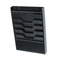 Buddy Products Wall File with Supplies Organizer, Letter, Four Pocket, Black BDY8414