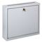 Buddy Products Wall-Mountable Interoffice Mail Collection Box, 12w x 3d x 10h, Platinum BDY562532