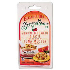 Bumble Bee Bumble Bee Sensations Seasoned Tuna Medley, Tomato and Basil, 3.6 oz, 12/Carton AVTSN70738